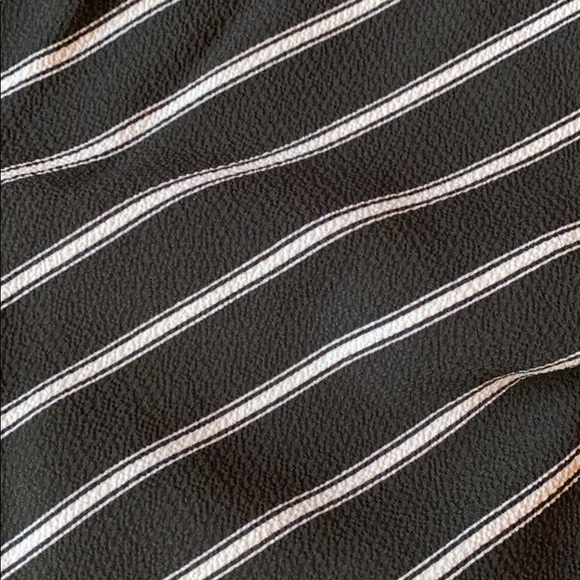 Navy stripe off the shoulder top - Picture 3 of 4